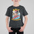 Christmas In Hawaii T Shirt For Kid Mele Kalikimaka Surfing Santa Kakau Tattoo TS11 Black Print Your Wear