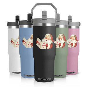 Funny 67 Christmas Santa Flip Straw Tumbler Naughty List Kids Who Say Six Seven Meme TS11 Print Your Wear