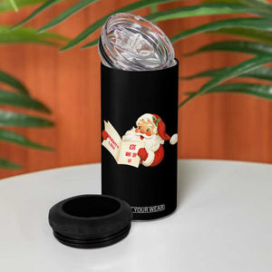 Funny 67 Christmas Santa 4 in 1 Can Cooler Tumbler Naughty List Kids Who Say Six Seven Meme TS11 Print Your Wear