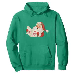 Funny 67 Christmas Santa Hoodie Naughty List Kids Who Say Six Seven Meme TS11 Irish Green Print Your Wear