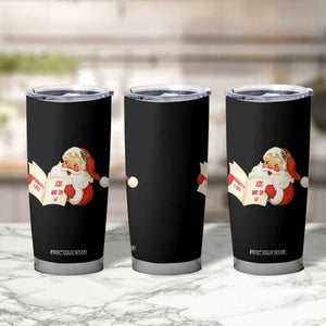 Funny 67 Christmas Santa Tumbler Cup Naughty List Kids Who Say Six Seven Meme TS11 Print Your Wear
