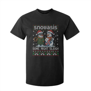 Snowasis Some Might Sleigh T Shirt For Kid Funny Christmas Snowmen Rock Band Parody TS11 Black Print Your Wear