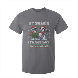 Snowasis Some Might Sleigh T Shirt For Kid Funny Christmas Snowmen Rock Band Parody TS11 Charcoal Print Your Wear