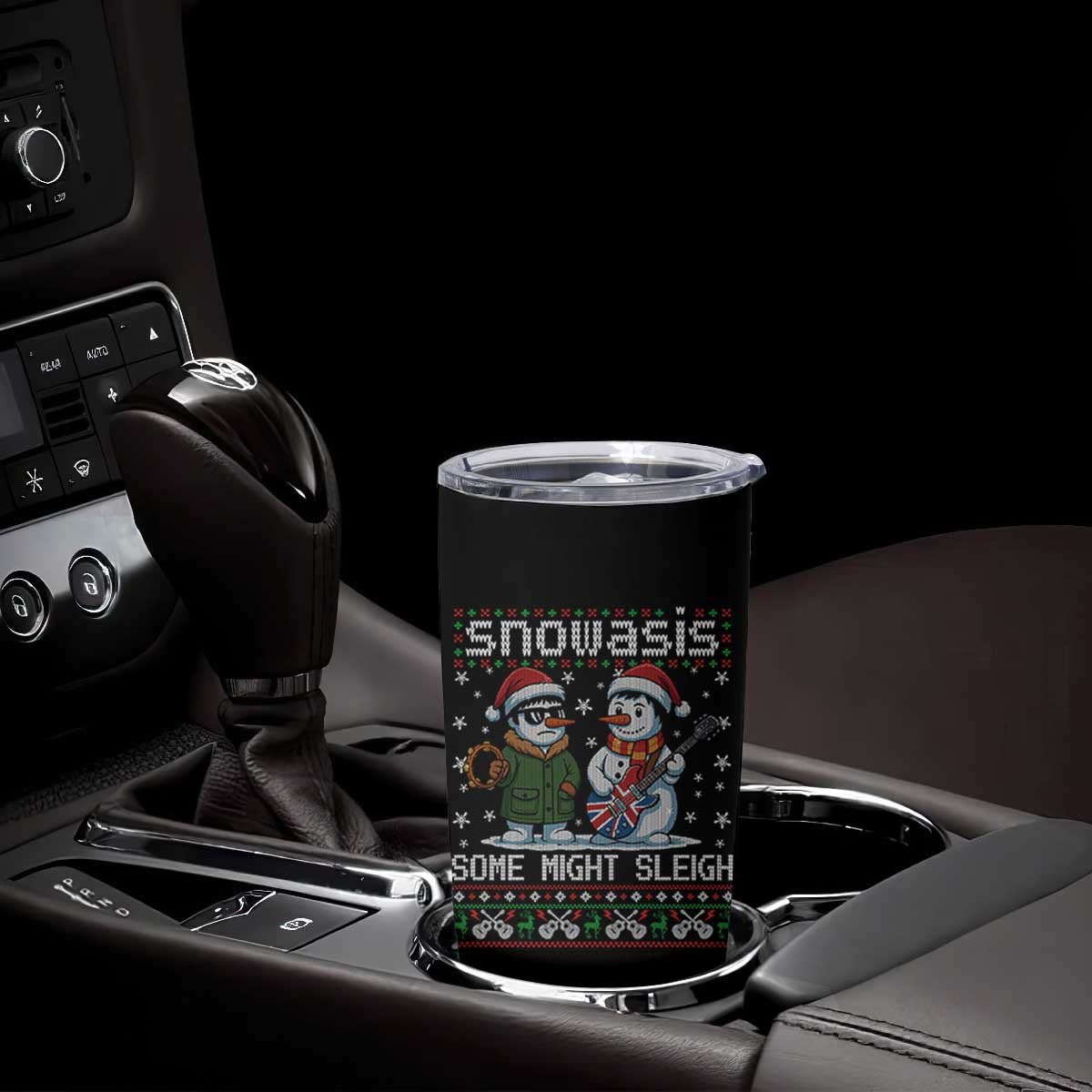 Snowasis Some Might Sleigh Tumbler Cup Funny Christmas Snowmen Rock Band Parody TS11 Print Your Wear