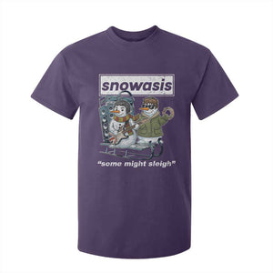 Snowasis Some Might Sleigh T Shirt For Kid Funny Christmas Snowmen Rock Band TS11 Purple Print Your Wear