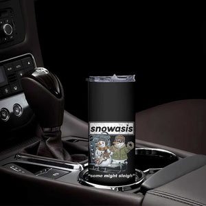 Snowasis Some Might Sleigh Skinny Tumbler Funny Christmas Snowmen Rock Band TS11 Print Your Wear