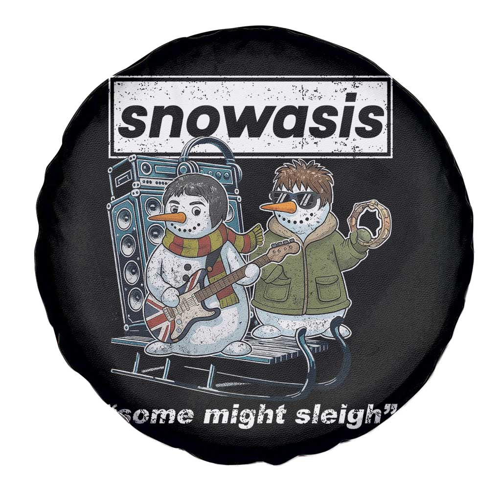 Snowasis Some Might Sleigh Spare Tire Cover Funny Christmas Snowmen Rock Band TS11 Print Your Wear