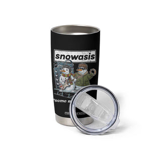 Snowasis Some Might Sleigh Tumbler Cup Funny Christmas Snowmen Rock Band TS11 Print Your Wear