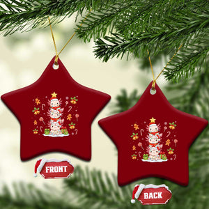 Funny Christmas Kawaii Axolotl Xmas Tree Ceramic Ornament TS11 Print Your Wear