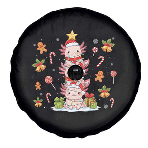 Funny Christmas Kawaii Axolotl Xmas Tree Spare Tire Cover TS11 Print Your Wear