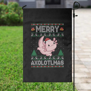 Funny Christmas Axolotl Garden Flag Merry Axolotlmas Xmas Salamander TS11 Print Your Wear