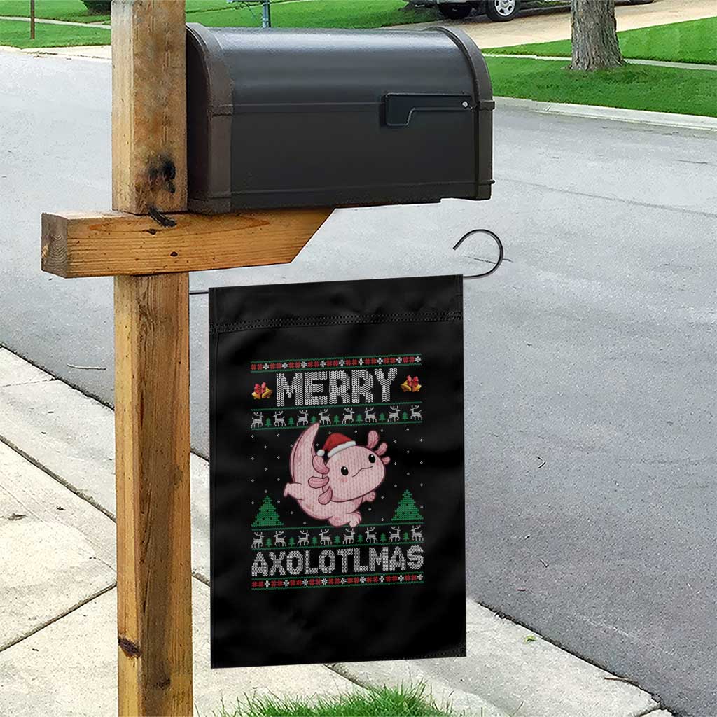 Funny Christmas Axolotl Garden Flag Merry Axolotlmas Xmas Salamander TS11 Print Your Wear