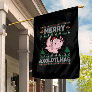 Funny Christmas Axolotl Garden Flag Merry Axolotlmas Xmas Salamander TS11 Print Your Wear