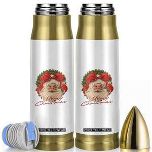 Merry Christmas Vintage Retro Santa Claus Coquette Bullet Tumbler TS11 White Print Your Wear