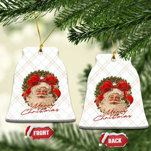 Merry Christmas Vintage Retro Santa Claus Coquette Ceramic Ornament TS11 Print Your Wear