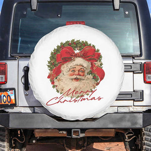 Merry Christmas Vintage Retro Santa Claus Coquette Spare Tire Cover TS11 No hole White Print Your Wear