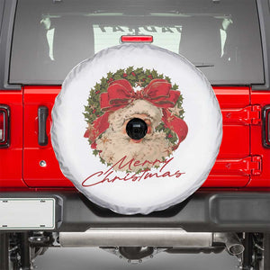 Merry Christmas Vintage Retro Santa Claus Coquette Spare Tire Cover TS11 White Print Your Wear