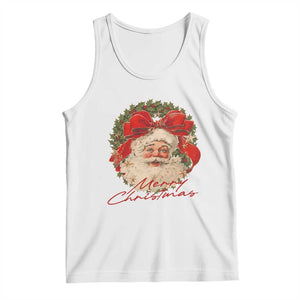 Merry Christmas Vintage Retro Santa Claus Coquette Tank Top TS11 White Print Your Wear