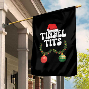Christmas Tinsel Tits Garden Flag Funny Xmas Couple Matching TS11 Print Your Wear