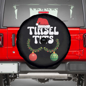 Christmas Tinsel Tits Spare Tire Cover Funny Xmas Couple Matching TS11 Black Print Your Wear