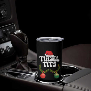 Christmas Tinsel Tits Tumbler Cup Funny Xmas Couple Matching TS11 Print Your Wear