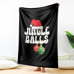 Christmas Jingle Balls Throw Blanket Funny Xmas Couple Matching TS11 Print Your Wear