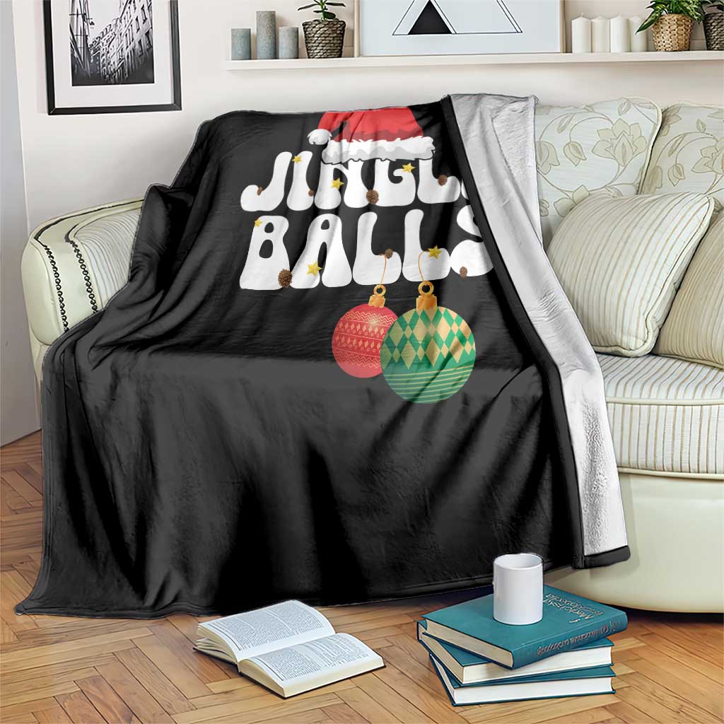 Christmas Jingle Balls Throw Blanket Funny Xmas Couple Matching TS11 Print Your Wear