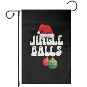 Christmas Jingle Balls Garden Flag Funny Xmas Couple Matching TS11 Black Print Your Wear