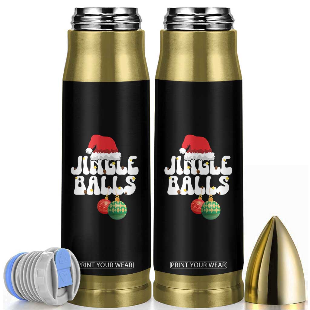 Christmas Jingle Balls Bullet Tumbler Funny Xmas Couple Matching TS11 Black Print Your Wear