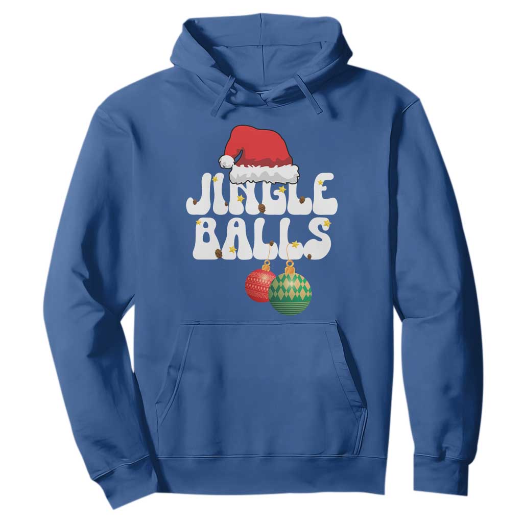 Christmas Jingle Balls Hoodie Funny Xmas Couple Matching TS11 Royal Blue Print Your Wear