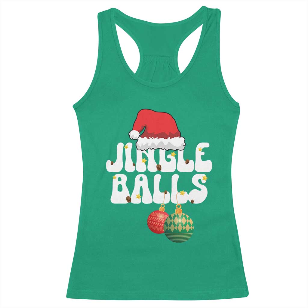 Christmas Jingle Balls Racerback Tank Top Funny Xmas Couple Matching TS11 Irish Green Print Your Wear
