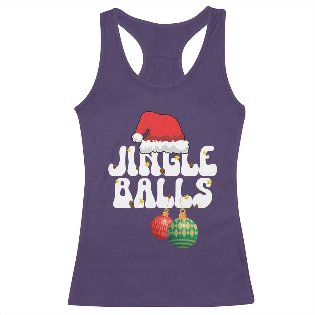 Christmas Jingle Balls Racerback Tank Top Funny Xmas Couple Matching TS11 Purple Print Your Wear