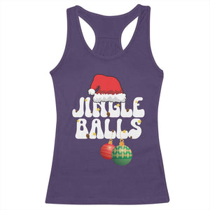 Christmas Jingle Balls Racerback Tank Top Funny Xmas Couple Matching TS11 Purple Print Your Wear