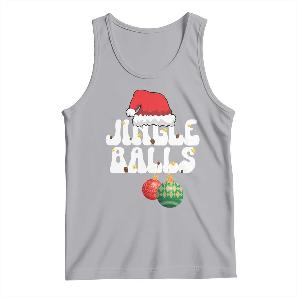 Christmas Jingle Balls Tank Top Funny Xmas Couple Matching TS11 Athletic Heather Print Your Wear