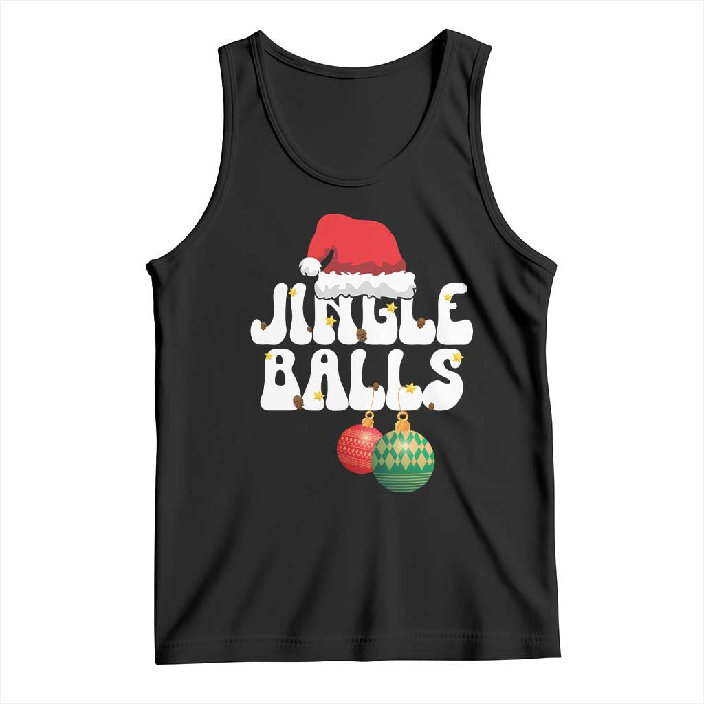 Christmas Jingle Balls Tank Top Funny Xmas Couple Matching TS11 Black Print Your Wear