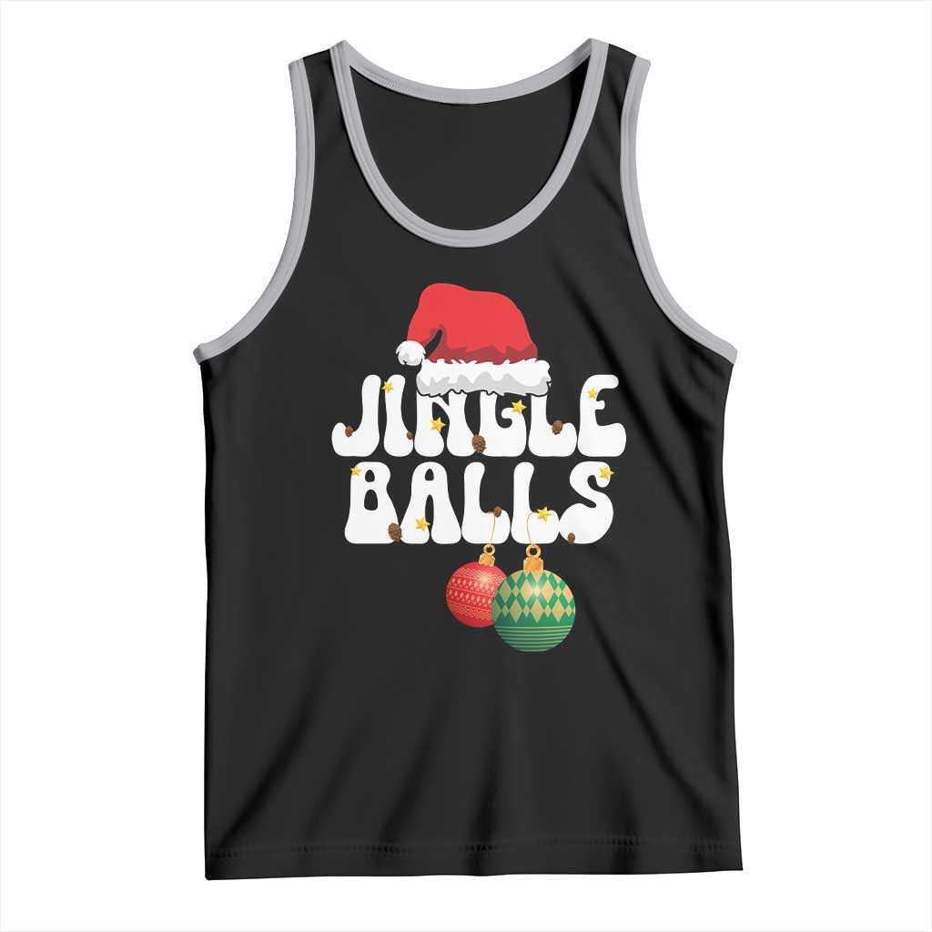 Christmas Jingle Balls Tank Top Funny Xmas Couple Matching TS11 Black Athletic Heather Print Your Wear