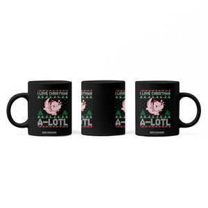 Funny Christmas Axolotl Coffee Mug I Love Christmas A Lotl Xmas Salamander TS11 Print Your Wear