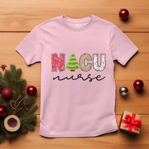 Funny NICU Labor Delivery Nurse Christmas Christmas Tree T Shirt TS11 Light Pink Print Your Wear