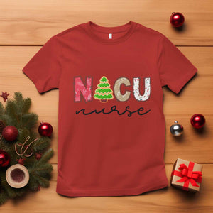 Funny NICU Labor Delivery Nurse Christmas Christmas Tree T Shirt TS11 Red Print Your Wear
