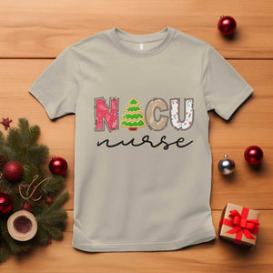 Funny NICU Labor Delivery Nurse Christmas Christmas Tree T Shirt TS11 Sand Print Your Wear