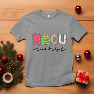 Funny NICU Labor Delivery Nurse Christmas Christmas Tree T Shirt TS11 Sport Gray Print Your Wear