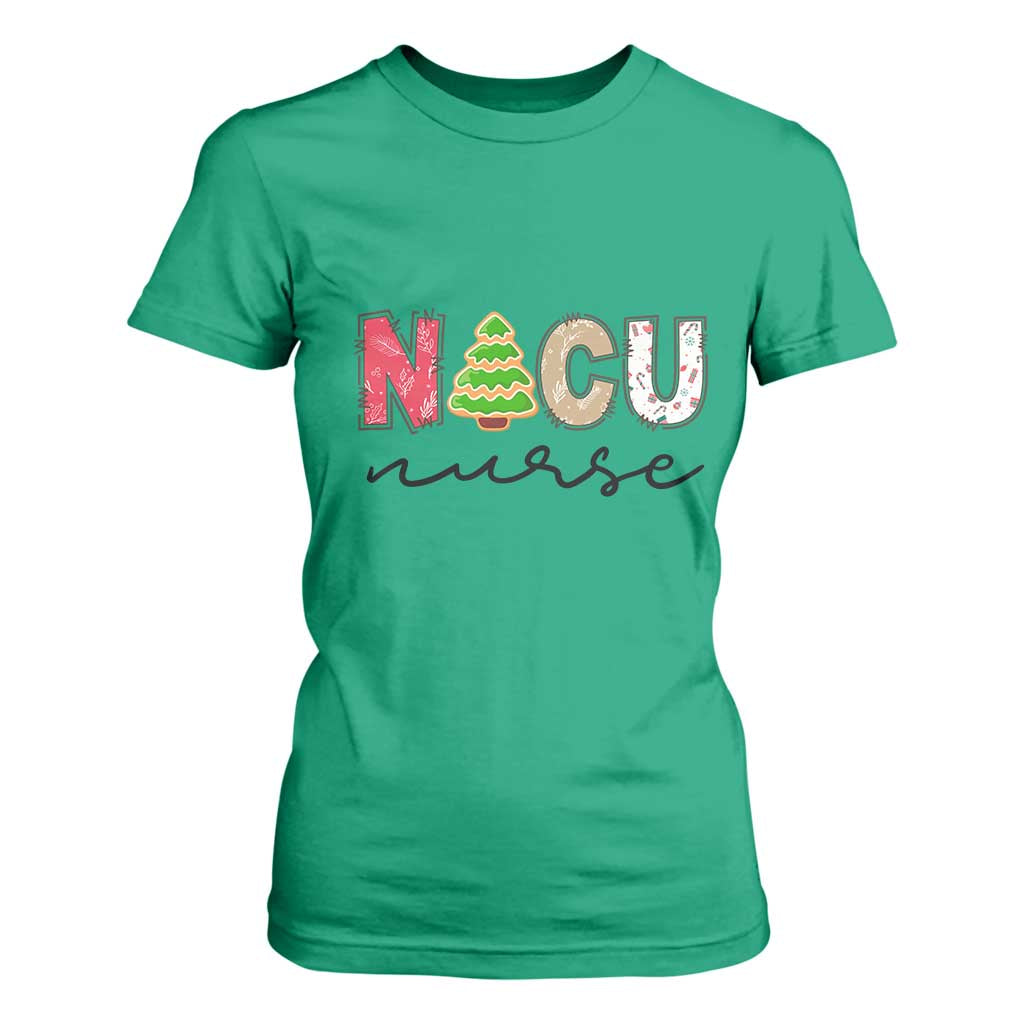 Funny NICU Labor Delivery Nurse Christmas Christmas Tree T Shirt For Women TS11 Irish Green Print Your Wear