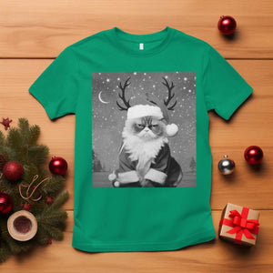 Funny Christmas Santa Grumpy Cat T Shirt TS11 Irish Green Print Your Wear