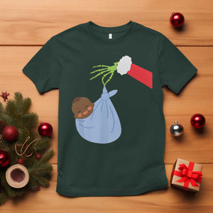 Funny NICU Labor Delivery Nurse Christmas Santa Black Baby T Shirt TS11 Dark Forest Green Print Your Wear