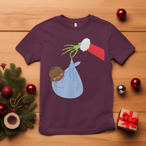 Funny NICU Labor Delivery Nurse Christmas Santa Black Baby T Shirt TS11 Maroon Print Your Wear