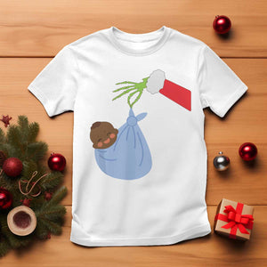Funny NICU Labor Delivery Nurse Christmas Santa Black Baby T Shirt TS11 White Print Your Wear