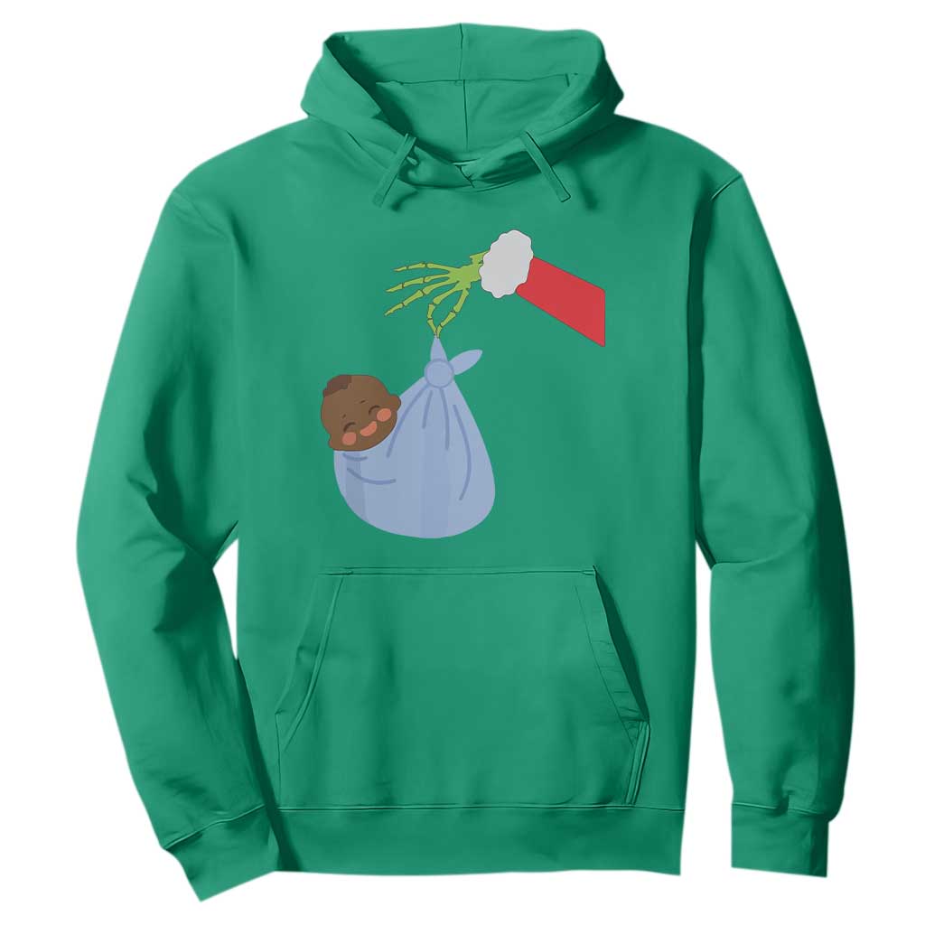 Funny NICU Labor Delivery Nurse Christmas Santa Black Baby Hoodie TS11 Irish Green Print Your Wear