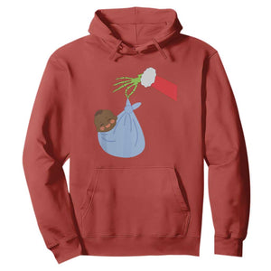 Funny NICU Labor Delivery Nurse Christmas Santa Black Baby Hoodie TS11 Red Print Your Wear