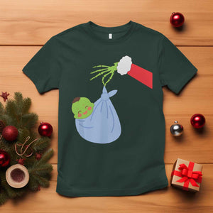 Funny NICU Labor Delivery Nurse Christmas Santa Green Baby T Shirt TS11 Dark Forest Green Print Your Wear