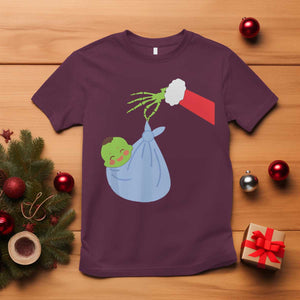 Funny NICU Labor Delivery Nurse Christmas Santa Green Baby T Shirt TS11 Maroon Print Your Wear